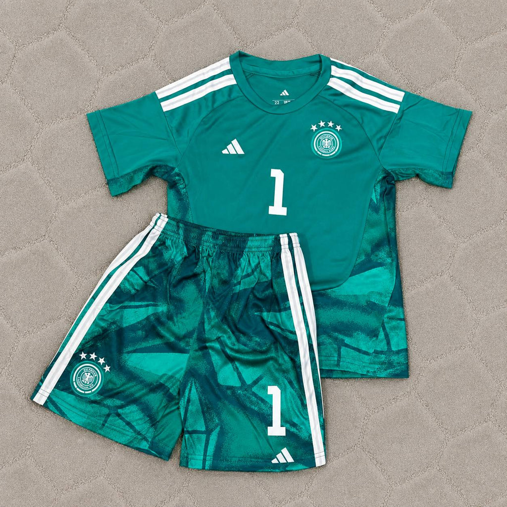 Jens Lehmann Germany Retro Goalkeeper Kids Football Jersey