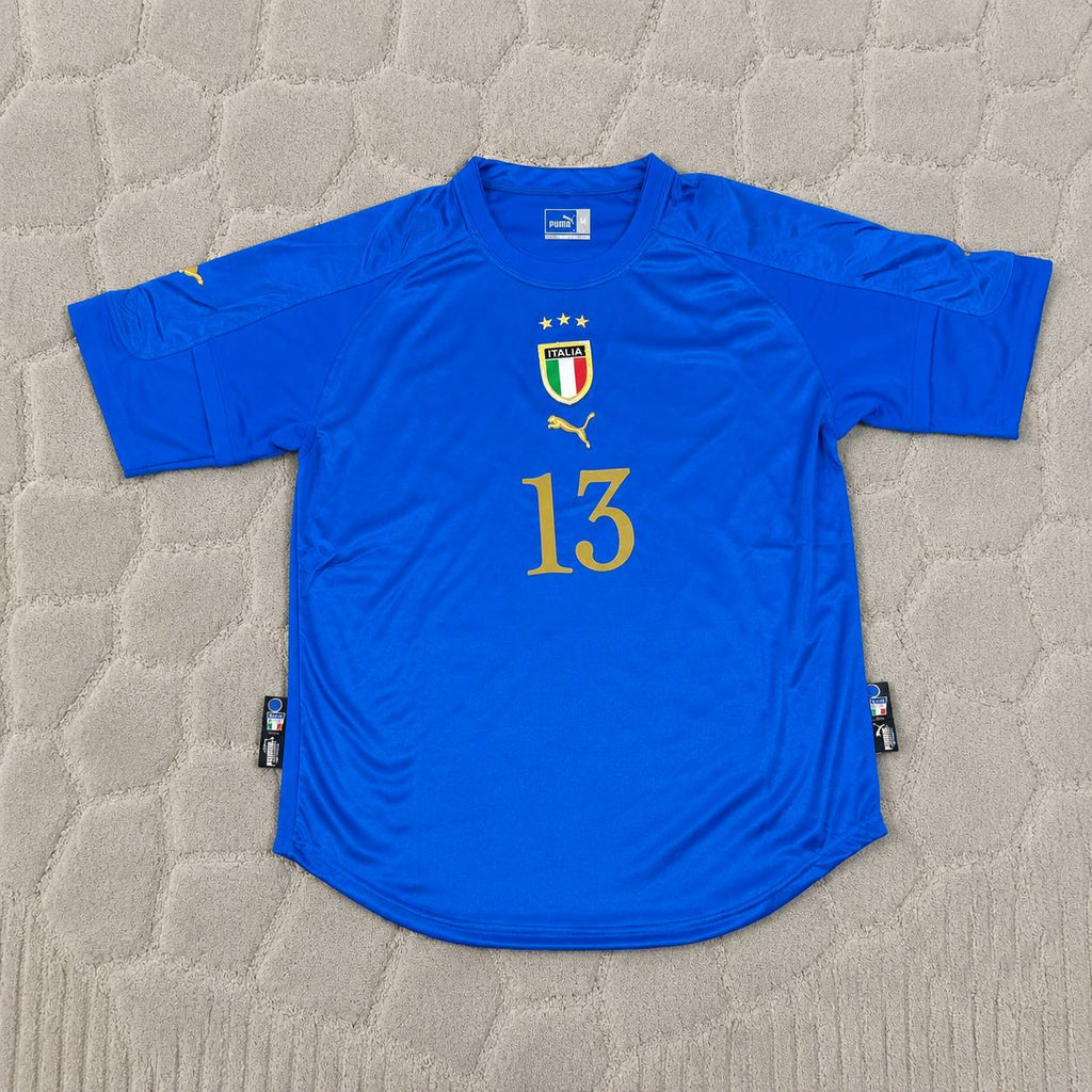 Alessandro Nesta Italy 2004-2005 World Cup Home Retro Jersey