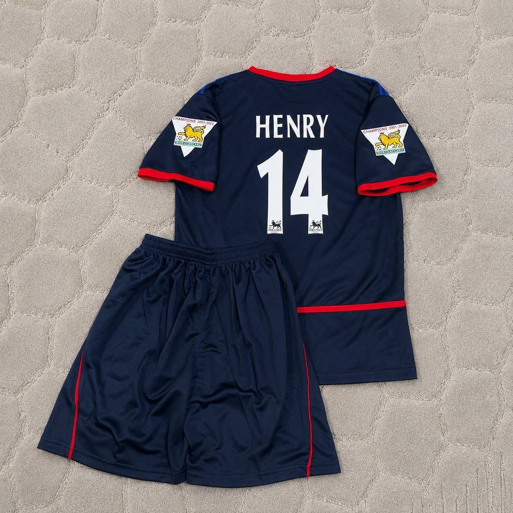 Thierry Henry 14 - Arsenal 2002/2004 KIDS Retro Kit Jersey Trikot Maillot Soccer Shirt