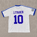 Jari Litmanen Finland 1982 Home Retro Football Shirt Jalkapallopaita