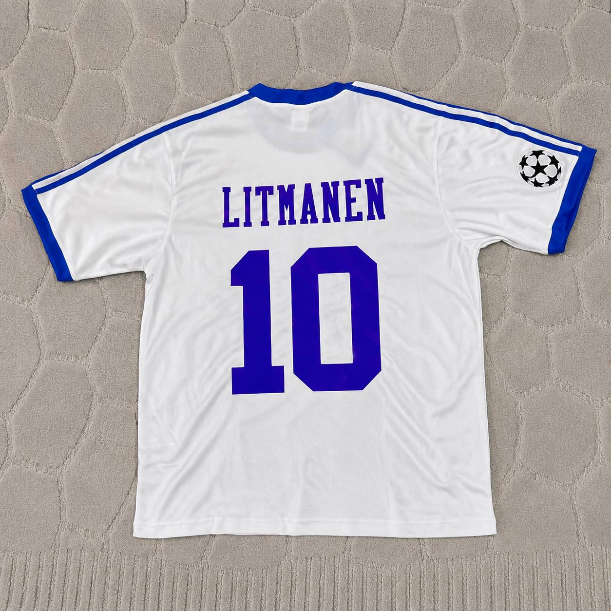 Jari Litmanen Finland 1982 Home Retro Football Shirt Jalkapallopaita
