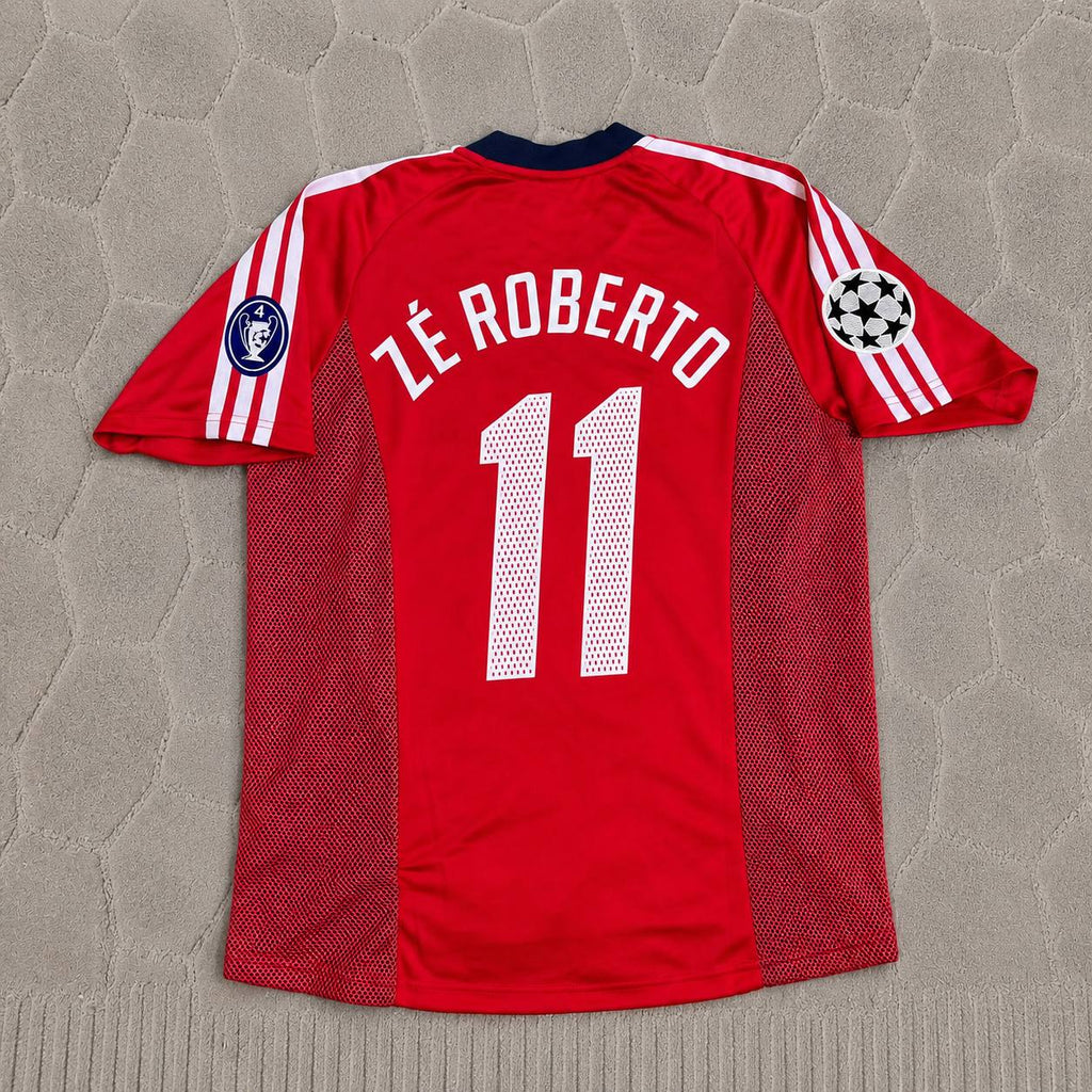 Ze Roberto Bayern München 2002/2003 Season Home Red Retro Jersey