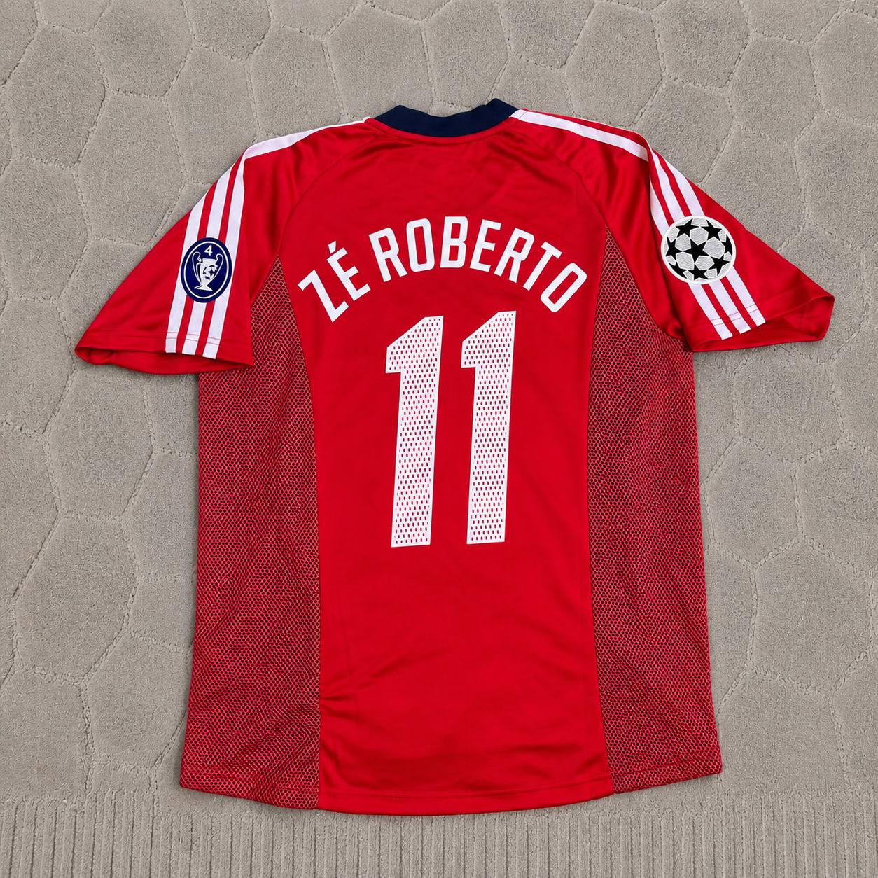 Ze Roberto Bayern München 2002/2003 Season Home Red Retro Jersey