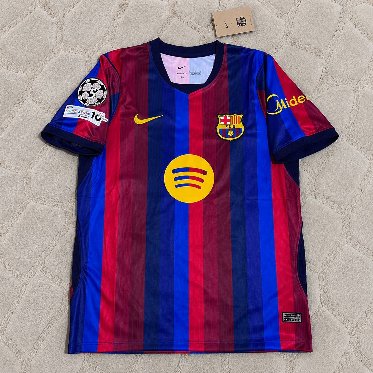 Ferran Torres #7 Barcelona 2027 New Season Champions League Patch Home Jersey Trikot Maillot Soccer Shirt