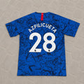 Cesar Azpilicueta #28 Chelsea 2019 2020 Blue Retro Kit Jersey Trikot Maglia Maillot Soccer Shirt