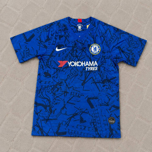 Cesar Azpilicueta #28 Chelsea 2019 2020 Blue Retro Kit Jersey Trikot Maglia Maillot Soccer Shirt