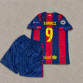 Luis Suárez #9 Barcelona 2015 Champions League Final Kids Retro Jersey