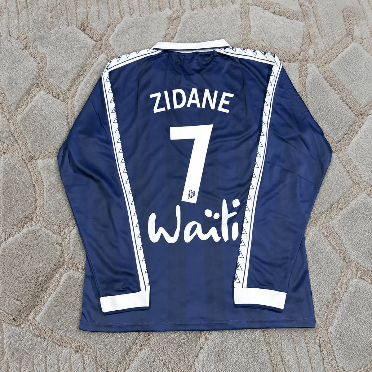 Zinedine Zidane Bordeaux Retro Long Sleeve Football Jersey