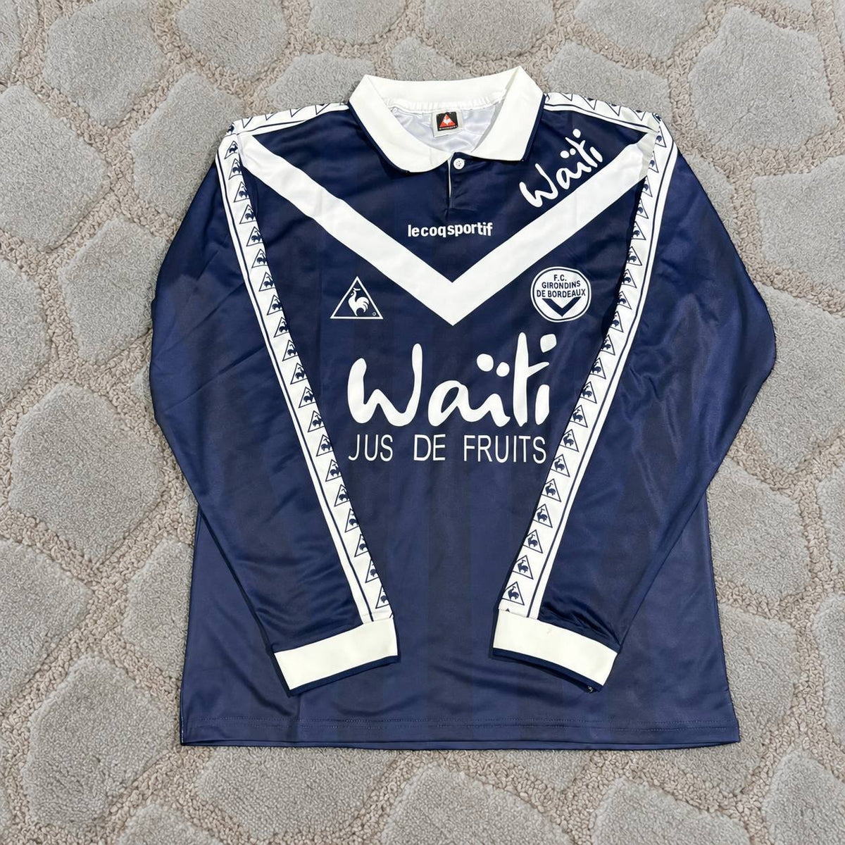 Zinedine Zidane Bordeaux Retro Long Sleeve Football Jersey