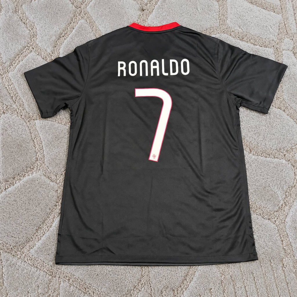 Cristiano Ronaldo Portugal 2014-2015 Black Retro Football Jersey