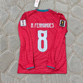 Bruno Fernandes Portugal 2026  Home Long Sleeve Football Jersey Trikot