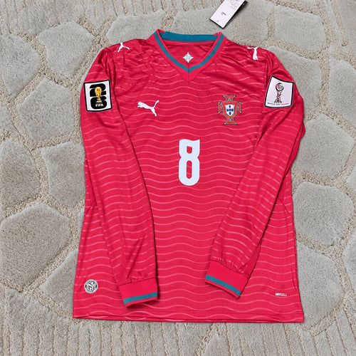 Bruno Fernandes Portugal 2026  Home Long Sleeve Football Jersey Trikot