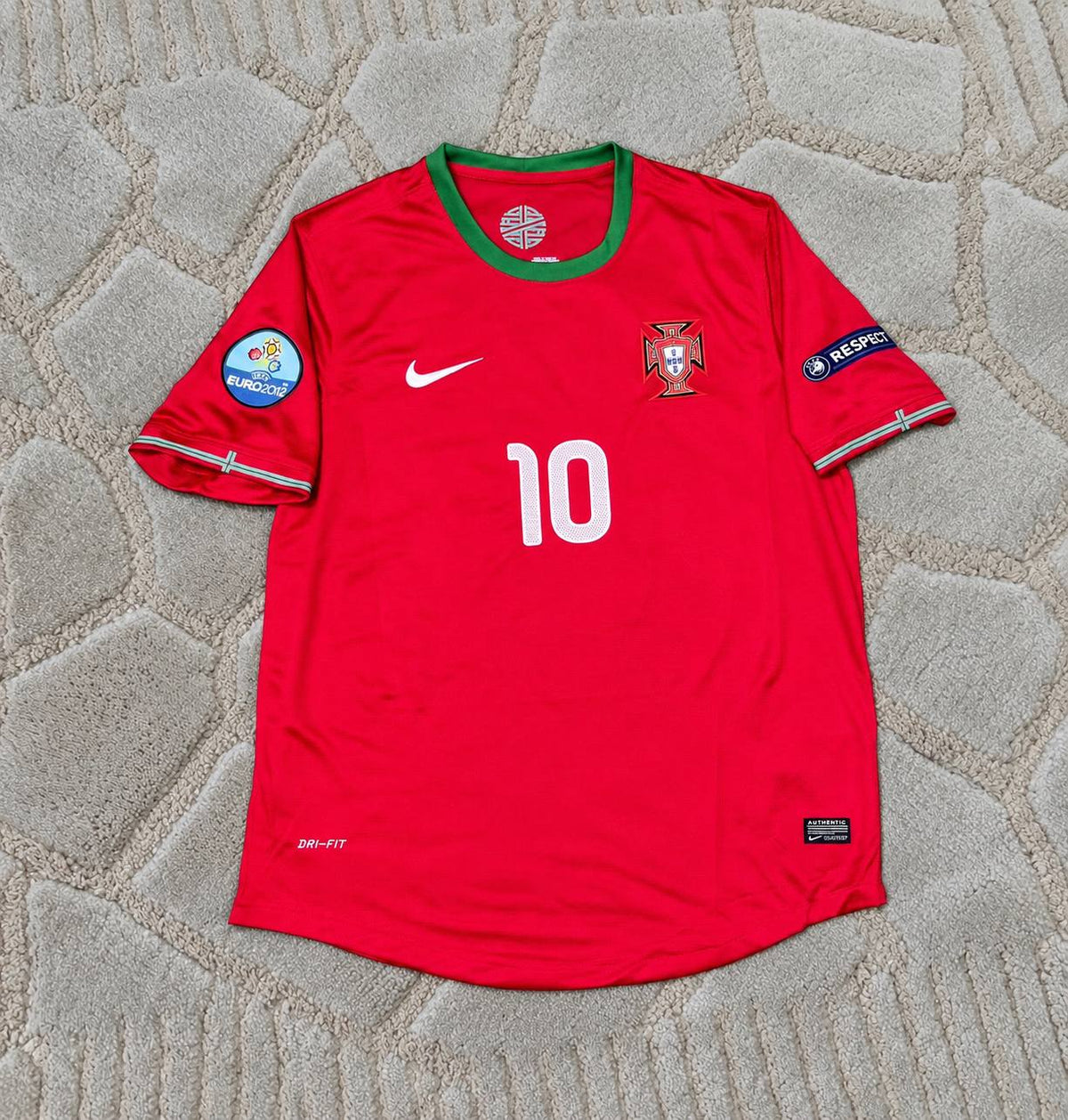 Ricardo Quaresma Portugal Euro 2012 Red Retro Football Jersey Trikot
