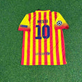 Lionel Messi 10 - Barcelona 2013/2014 Yellow Red Retro Football Jersey Trikot