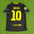 Lionel Messi #10 Barcelona 2013-2014 Black Retro Football Jersey Trikot