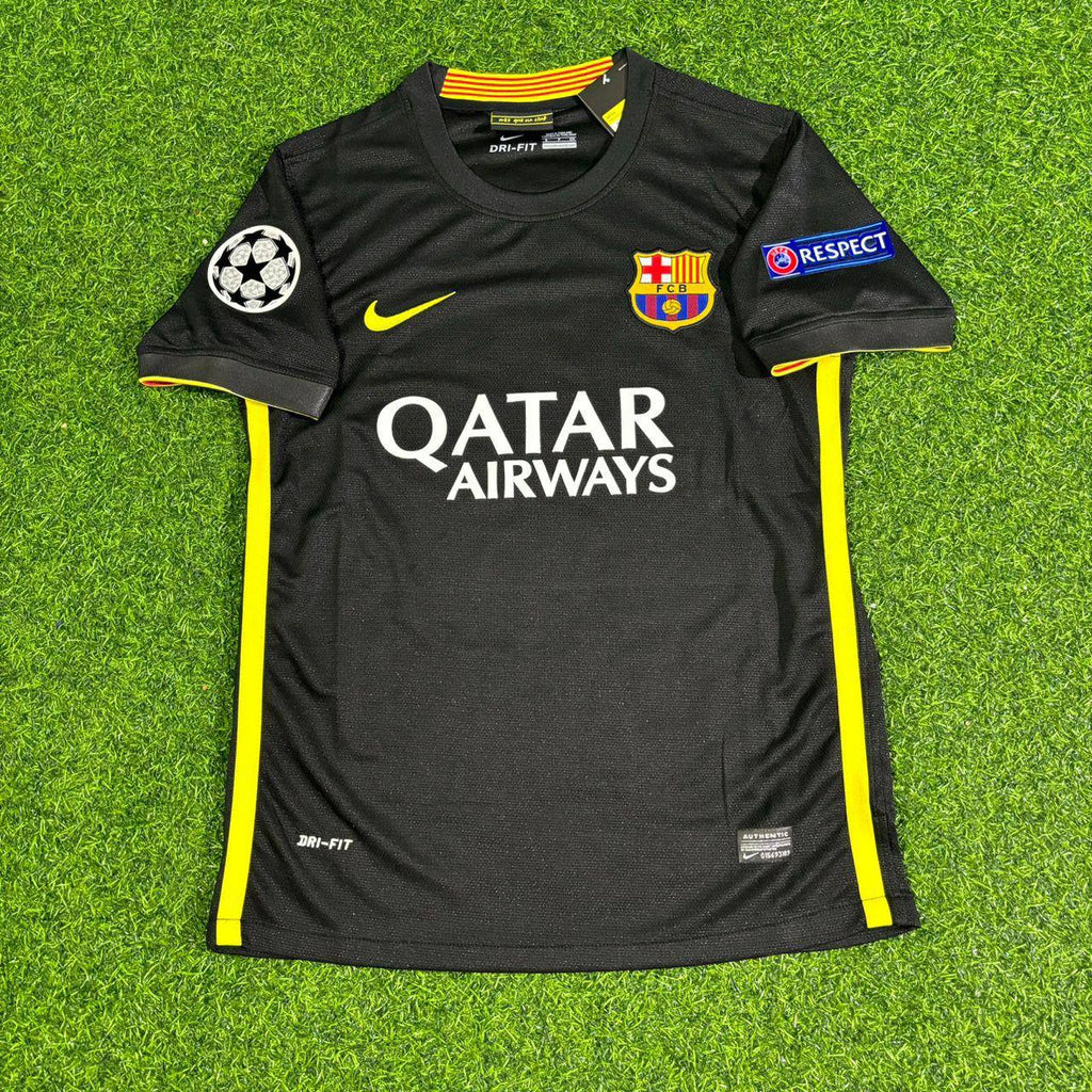 Lionel Messi #10 Barcelona 2013-2014 Black Retro Football Jersey Trikot