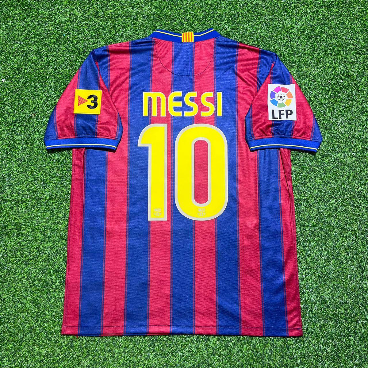 Lionel Messi Barcelona 2009-2010 Home Retro Football Jersey Trikot