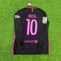 Lionel Messi Barcelona 2014-2015 Retro Long Sleeve Football Jersey Trikot
