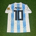 Lionel Messi #10 Argentina 2018 Home Retro Football Jersey Trikot