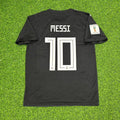 Lionel Messi Argentina 2018  Black Retro Football Jersey Trikot