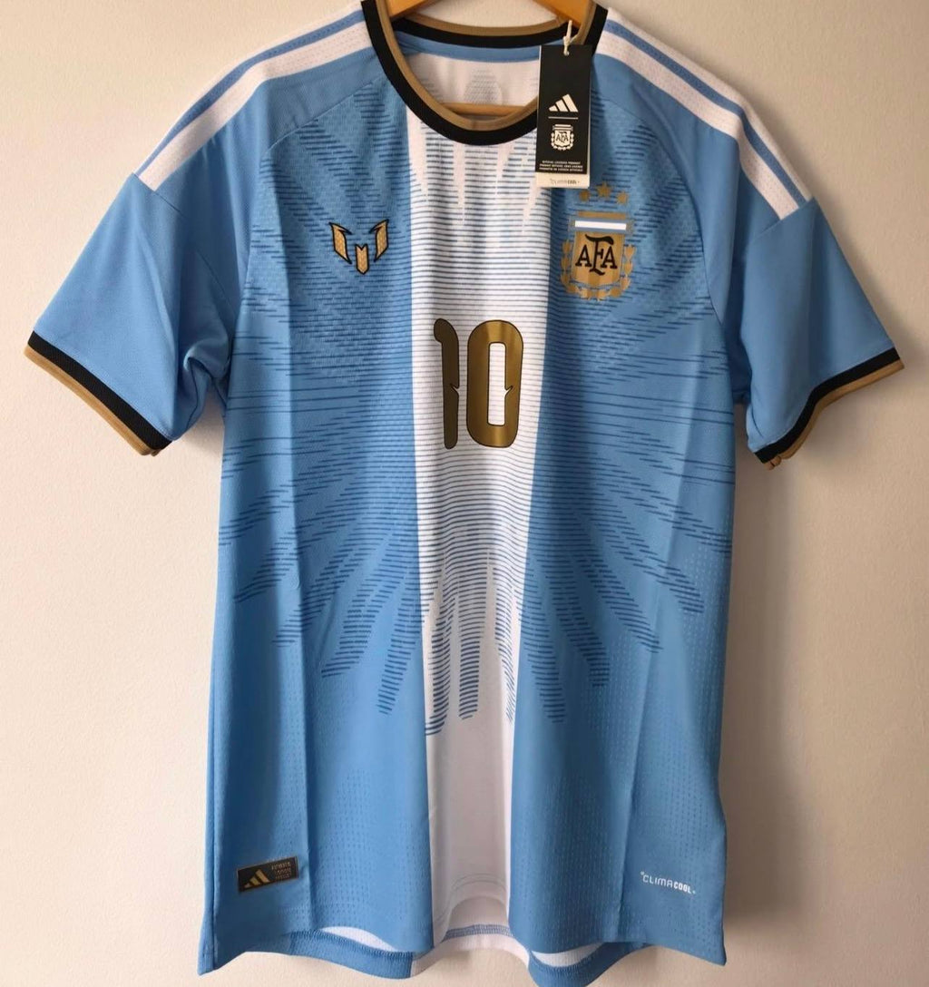 lionel messi argentina final match special edition football jersey trikot