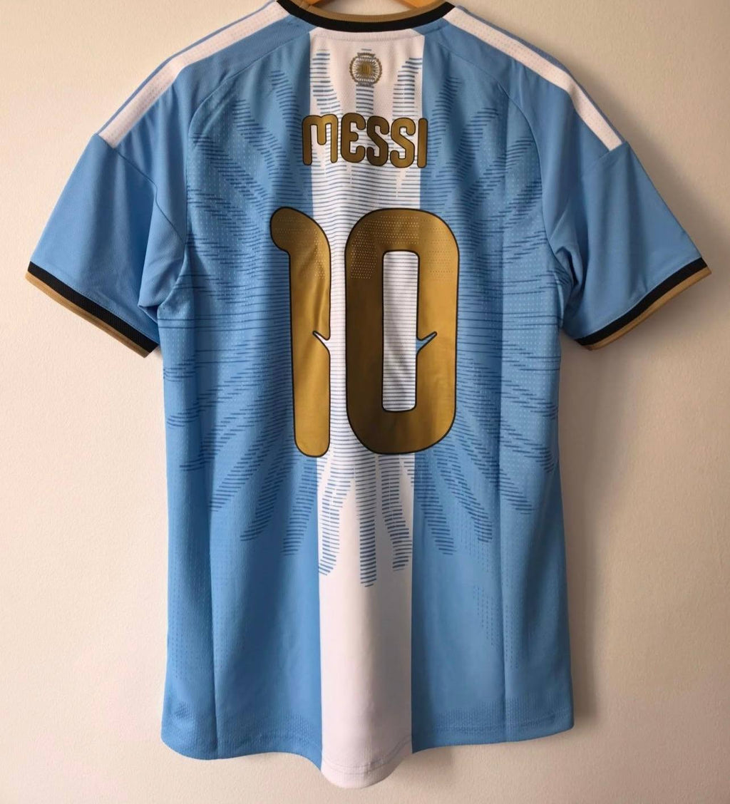 lionel messi argentina final match special edition football jersey trikot