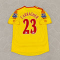 Jamie Carragher Liverpool 2006/2007 Yellow Retro Football Jersey Kit