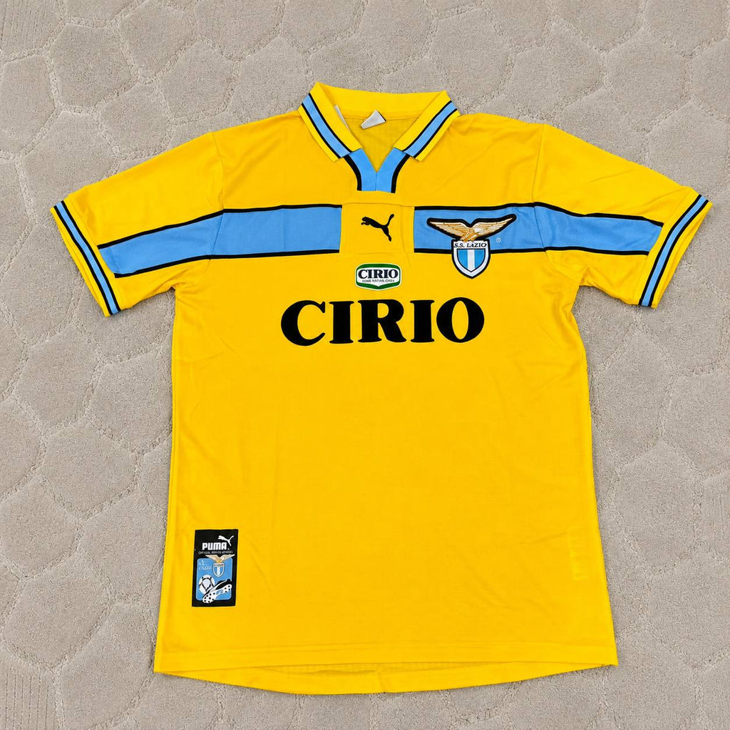 Goran Pandev Lazio Yellow Retro Football Jersey