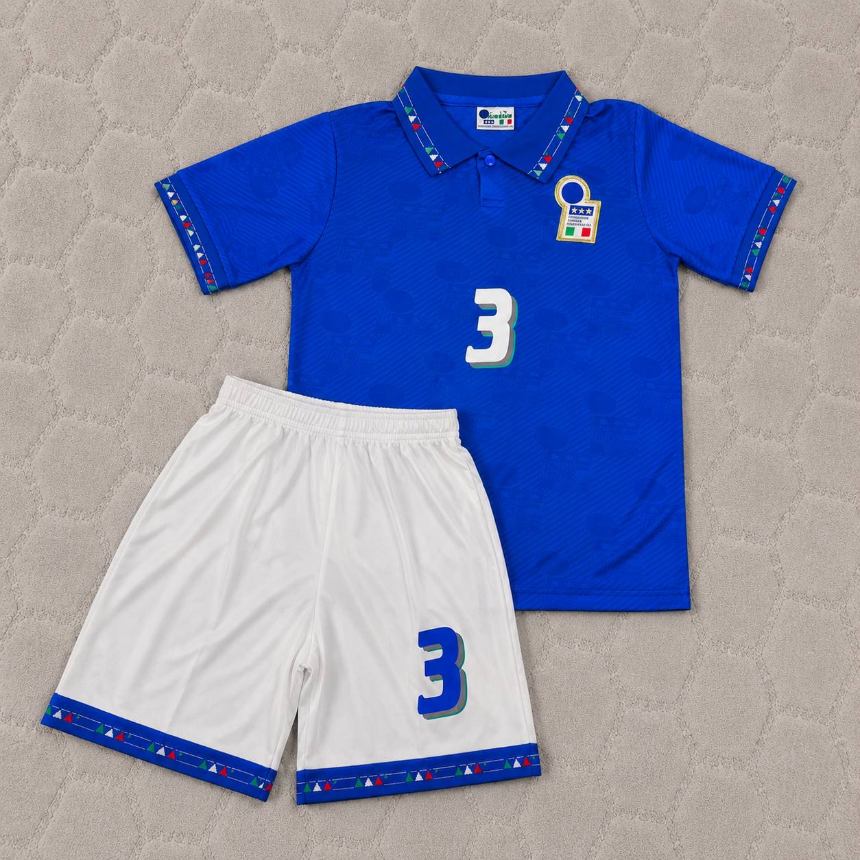 Paolo Maldini 1994 World Cup Italy KIDS Retro Jersey Maillot Trikot Maglia Soccer Shirt