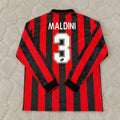 Paolo Maldini #3 AC Milan 1993 1994 Home Long Sleeve Retro Jersey