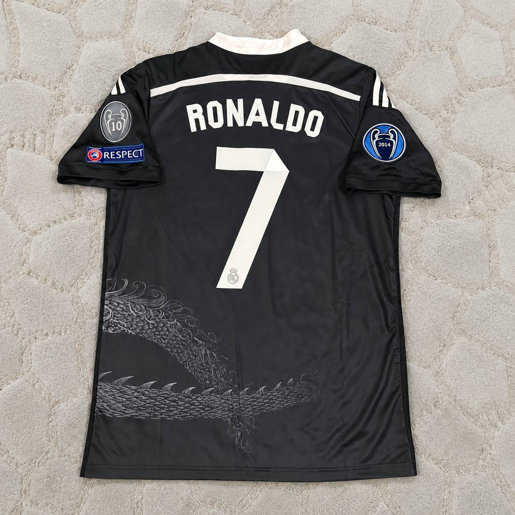 Cristiano Ronaldo R.Madrid 2014-2015 Season Black Retro Football jersey