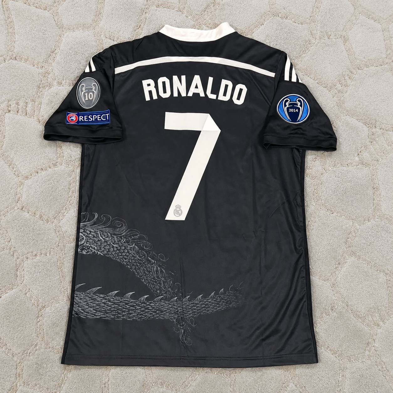 Cristiano Ronaldo R.Madrid 2014-2015 Season Black Retro Football jersey