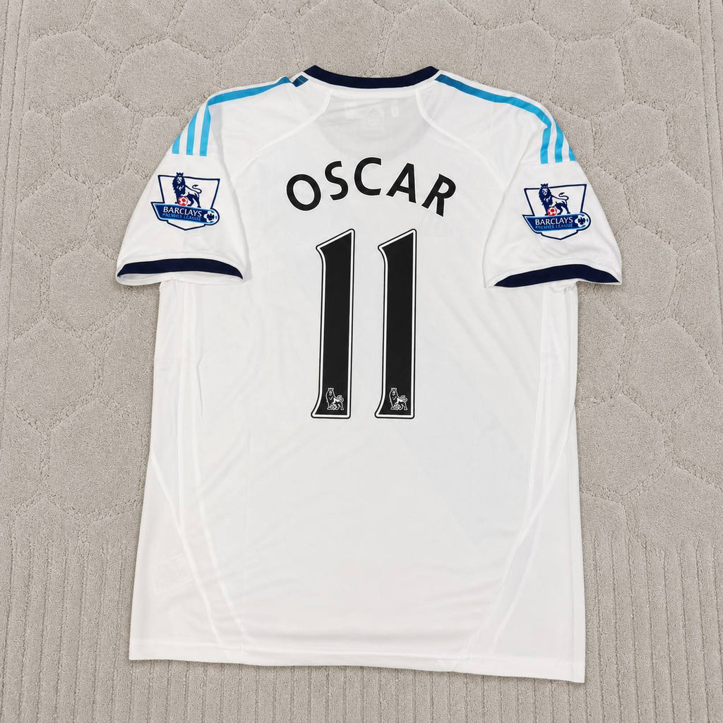 Oscar Chelsea 2012-2013 Retro White Football Jersey