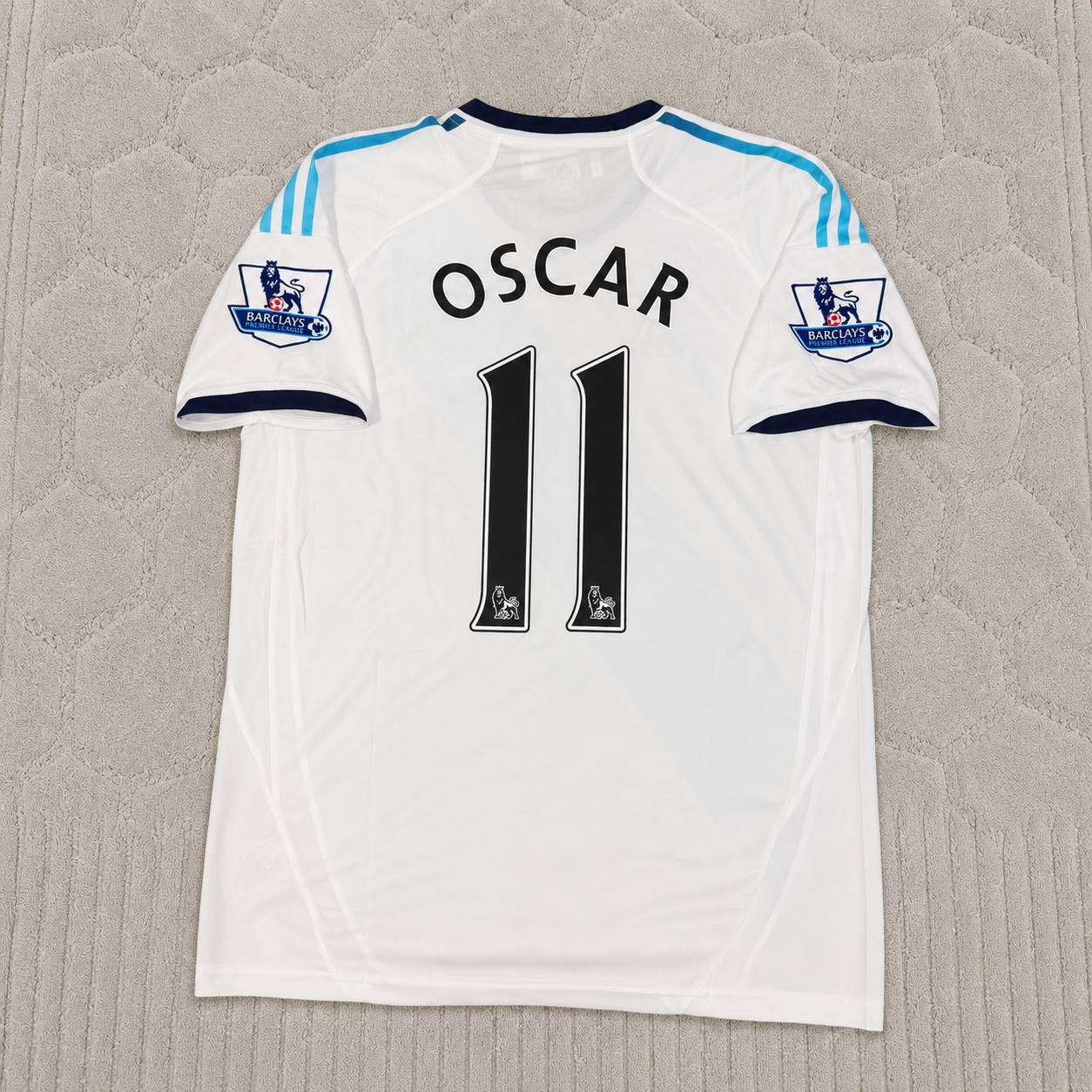 Oscar Chelsea 2012-2013 Retro White Football Jersey