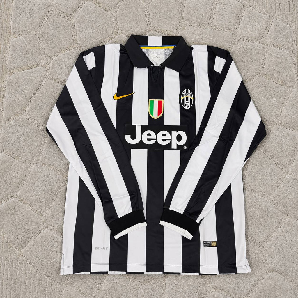 Paul Pogba #6 Juventus 2014 2015 Retro Long Sleeve Jersey Trikot Maillot Maglia Soccer Shirt