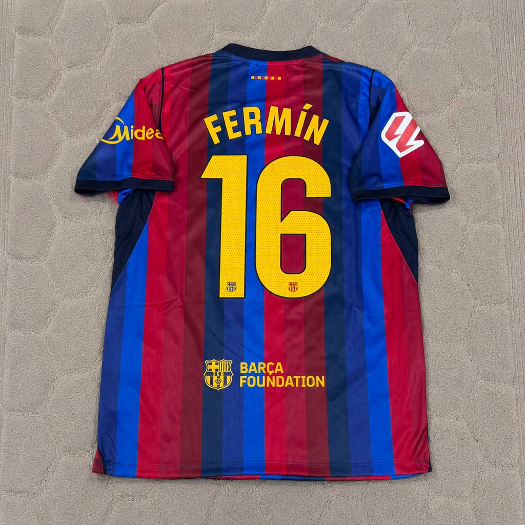 Fermín López Barcelona New Season Jersey Trikot Maillot Soccer Shirt