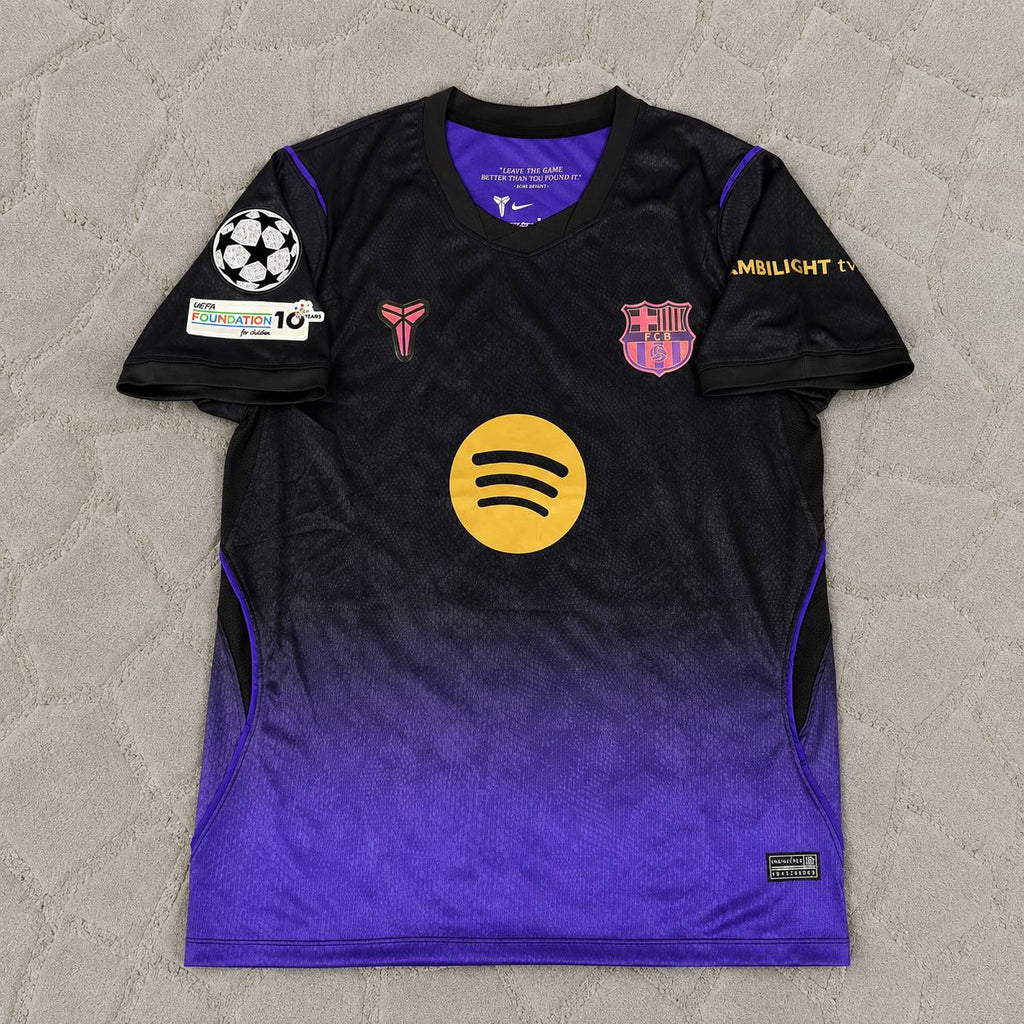 Lamine Yamal #10 Barcelona 2027 Champions League Patch New Season Away Jersey Trikot Maillot Soccer Shirt