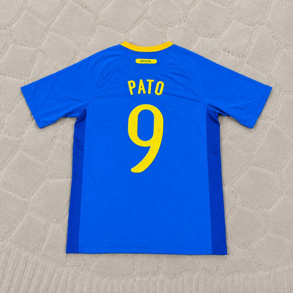 Alexandre Pato Brazil 2010 World Cup Retro Blue Jersey Trikot