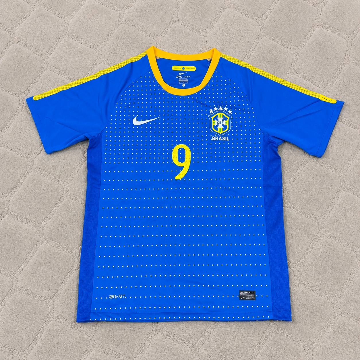 Alexandre Pato Brazil 2010 World Cup Retro Blue Jersey Trikot