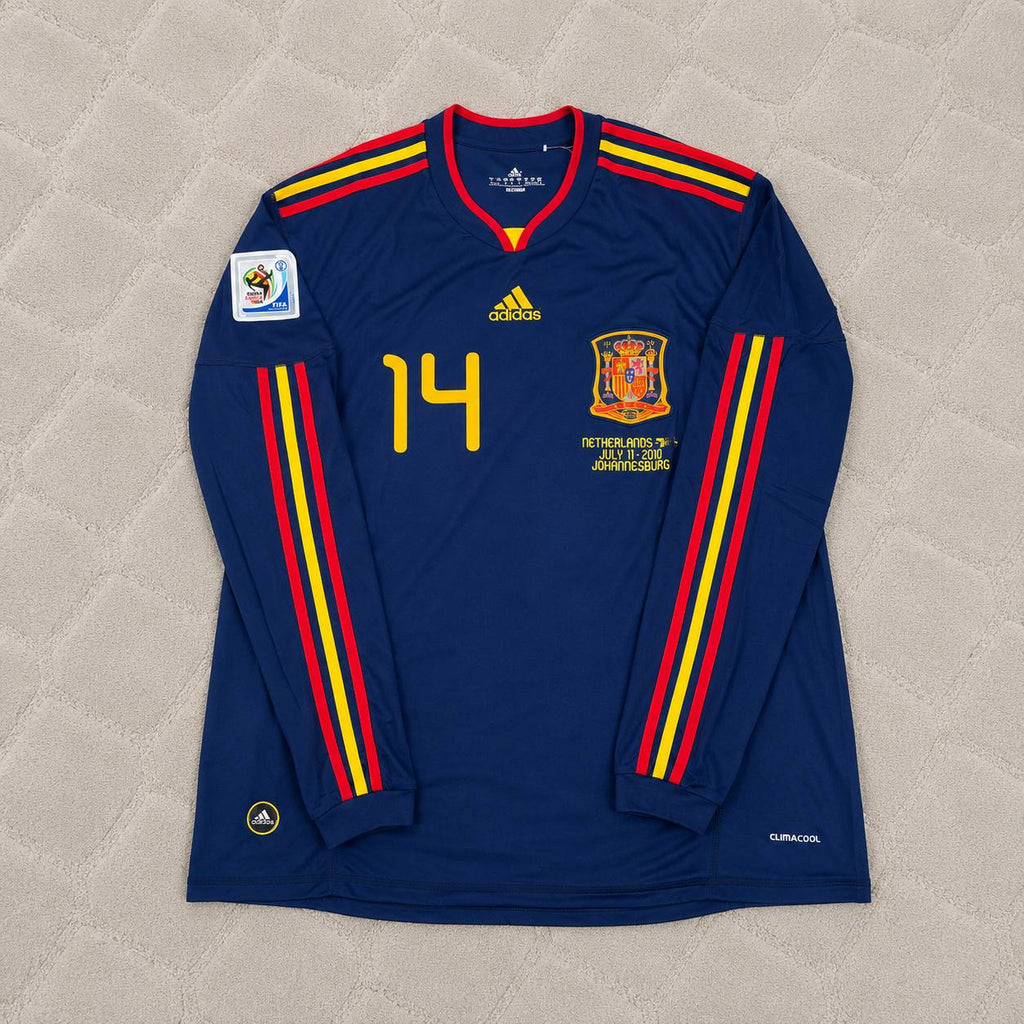 Xabi Alonso - Spain 2010 World Cup Final Retro Jersey Trikot