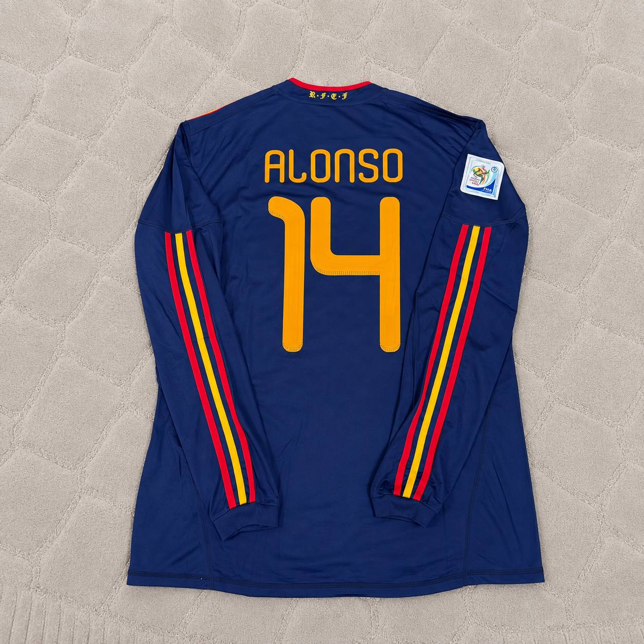 Xabi Alonso - Spain 2010 World Cup Final Retro Jersey Trikot