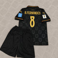 Bruno Fernandes Portugal 2026 World Cup Black Kids Football Jersey
