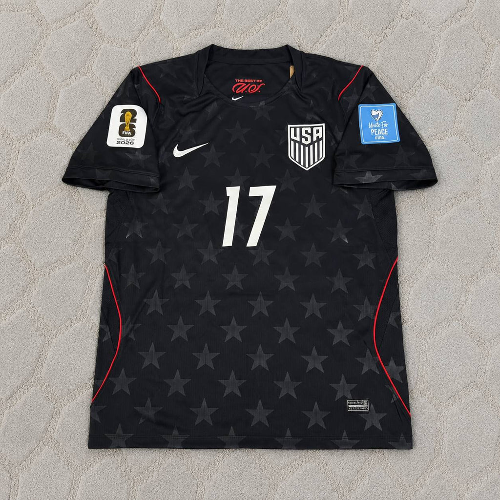 Malik Tillman USA 2026 World Cup Black Football Jersey