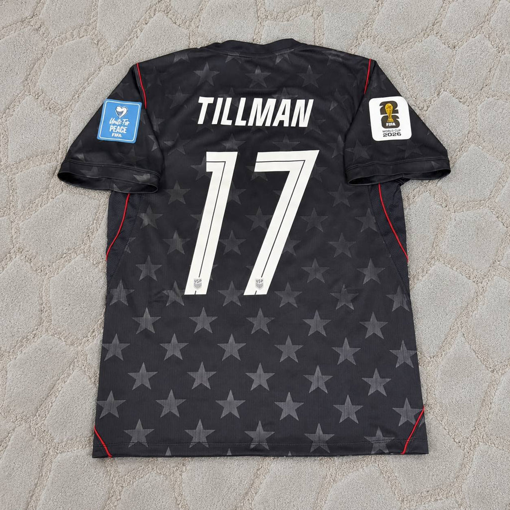Malik Tillman USA 2026 World Cup Black Football Jersey