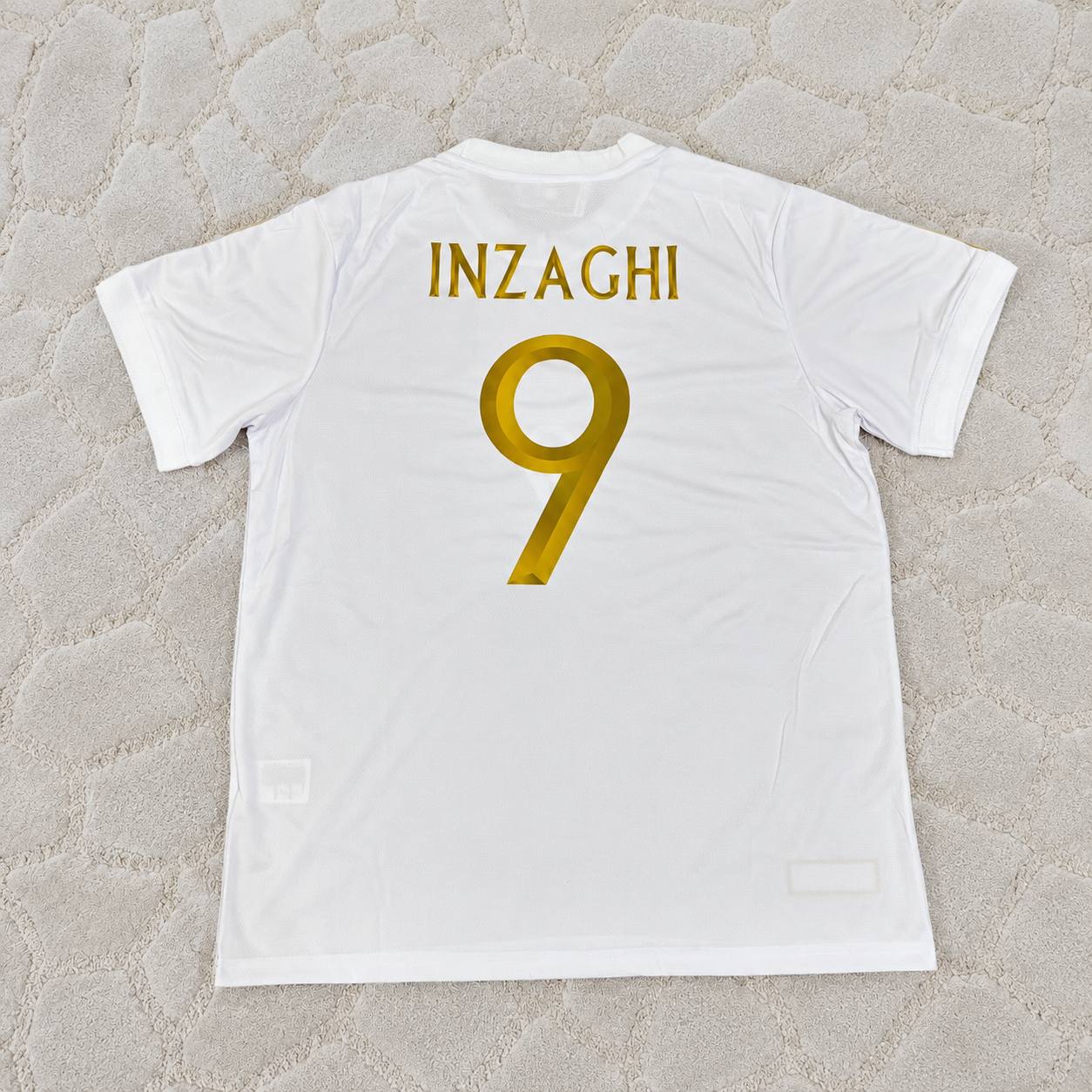 Filippo Inzaghi - Italy White Anniversary Kit Jersey Trikot Maillot Soccer Shirt