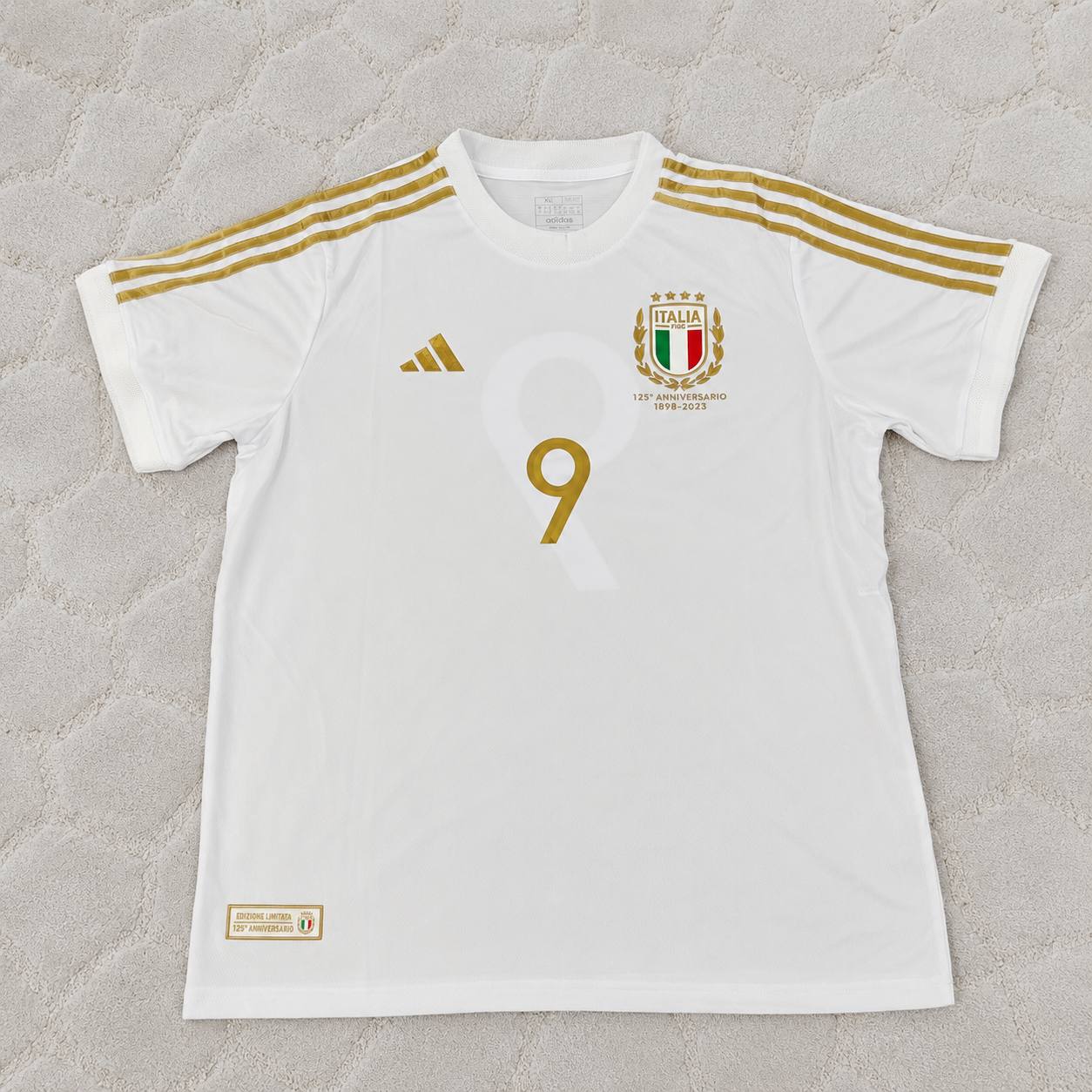 Filippo Inzaghi - Italy White Anniversary Kit Jersey Trikot Maillot Soccer Shirt