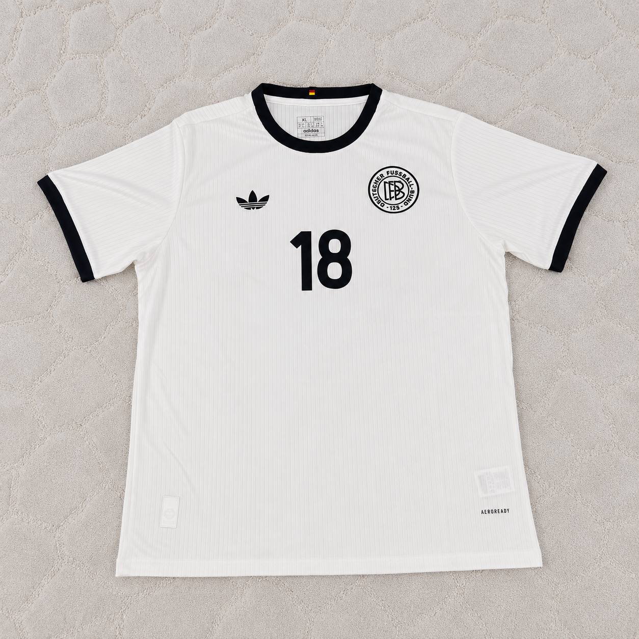 Jürgen Klinsmann Germany 125 Year Special White Football Jersey
