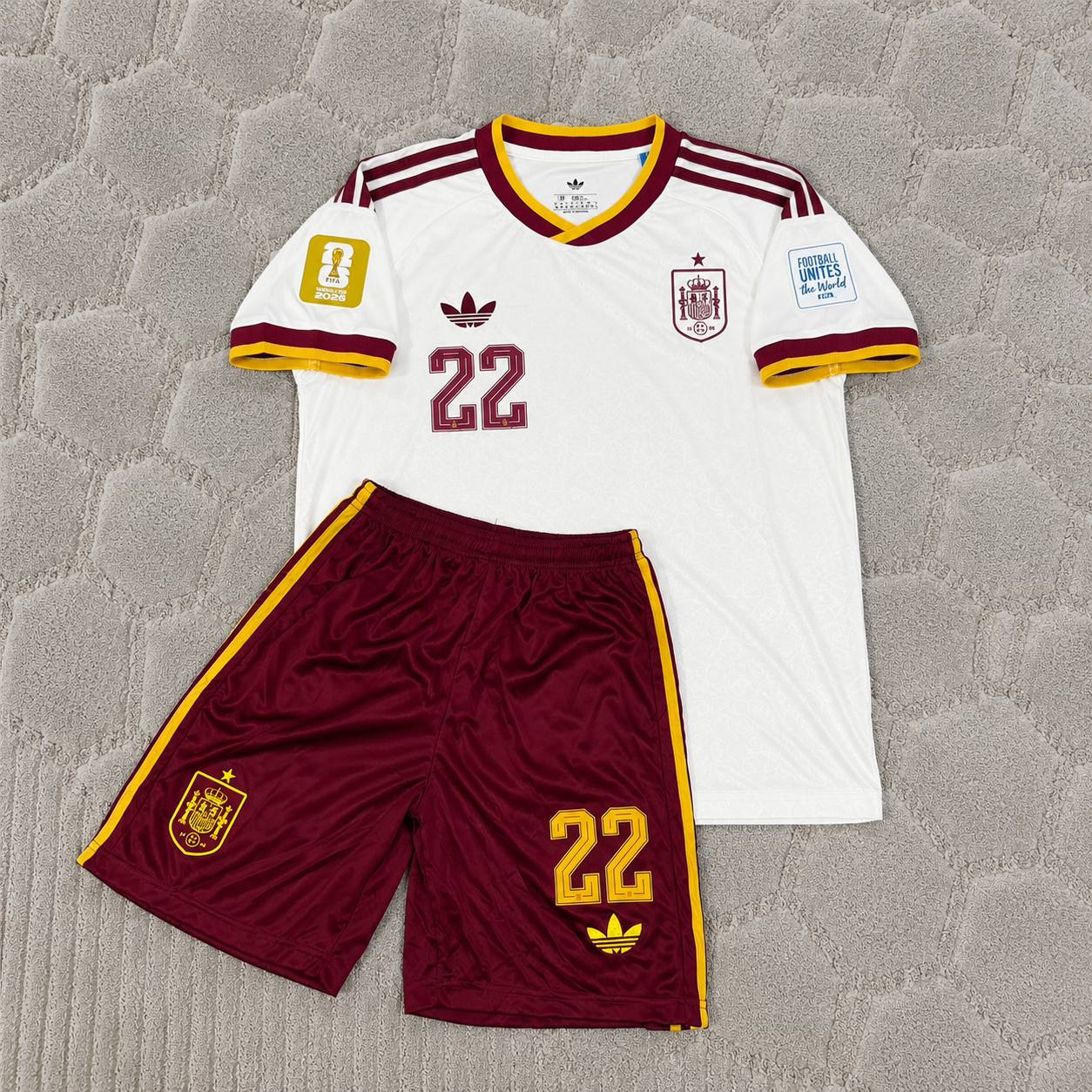 Pau Cubarsi Spain 2026 World Cup Kids Football Jersey