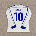 Kaka Leite Brazil Long Sleeve Retro Football Jersey Trikot Maillot