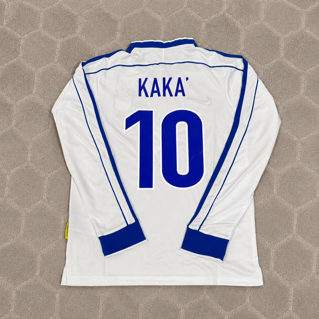 Kaka Leite Brazil Long Sleeve Retro Football Jersey Trikot Maillot